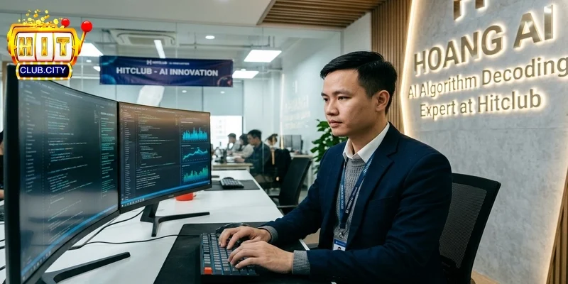 Hoàng AI - Chuyên Gia Giải Mã Thuật Toán AI Tại Hitclub Hoàng AI thuyết trình về giải pháp bảo mật dữ liệu tại diễn đàn công nghệ HitClub